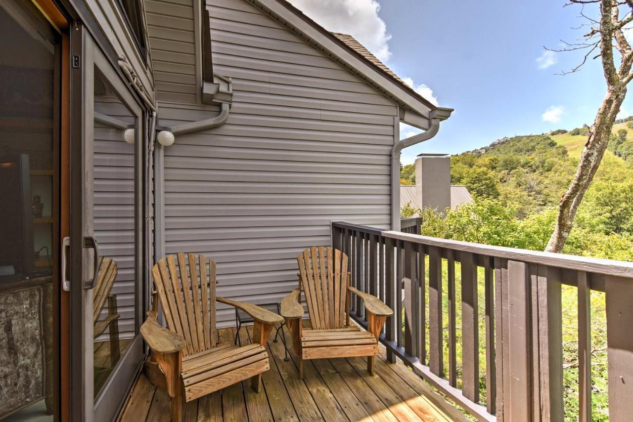 Beech Mountain Condo With Balcony, Walk To Resort! Eksteriør billede