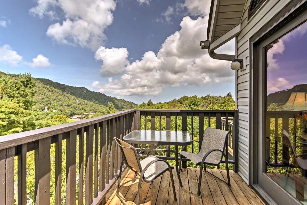 Beech Mountain Condo With Balcony, Walk To Resort! Eksteriør billede